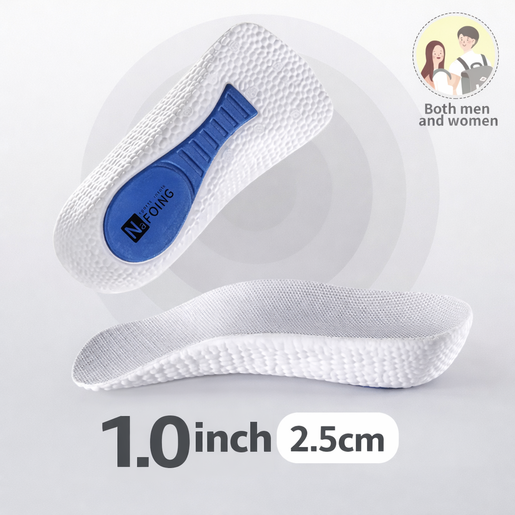 Height Boosting Insoles - instant +0.6 / +1.0 / 1.4 Inch Lift (1.5-3.5cm)